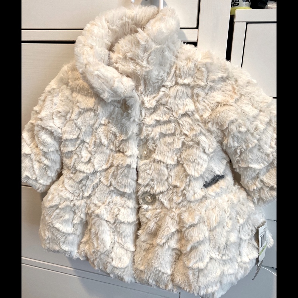 Calvin Klein Baby girl White Coat